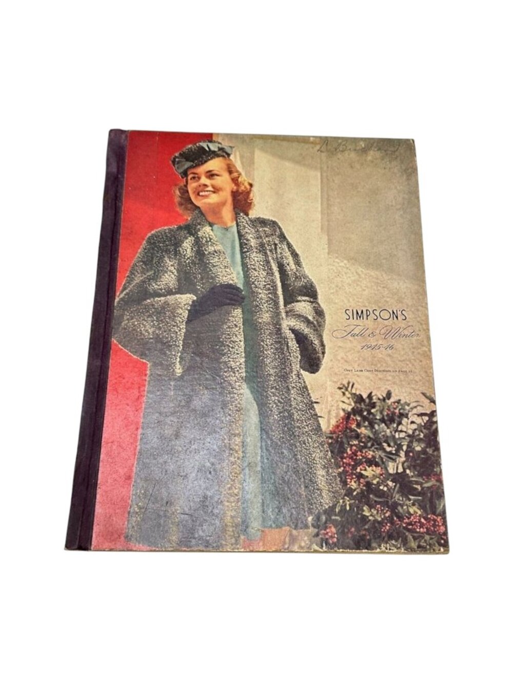 Simpsons Store Catalogue Fall Winter 1945 Hard Cover Vintage Canada Catalog